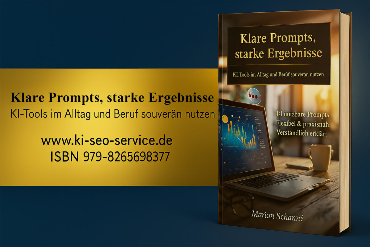 Was ist Prompt Engineering? – Neues Buch von Marion Schanné erklärt die Grundlagen und zeigt praxisnahe Beispiele für den souveränen Einsatz von KI im Alltag und Beruf. | Marion Schanné ki-seo-service.de